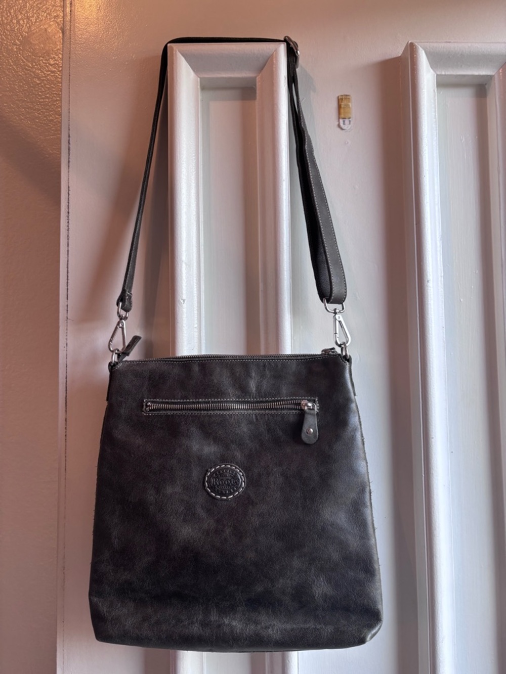 Women's Black Crossbody Bag with Adjustable Strap